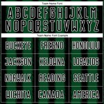 Camiseta de fútbol personalizada con sublimación de líneas negras, verdes y blancas Camiseta de fútbol personalizada con sublimación de líneas negras, verdes y blancas