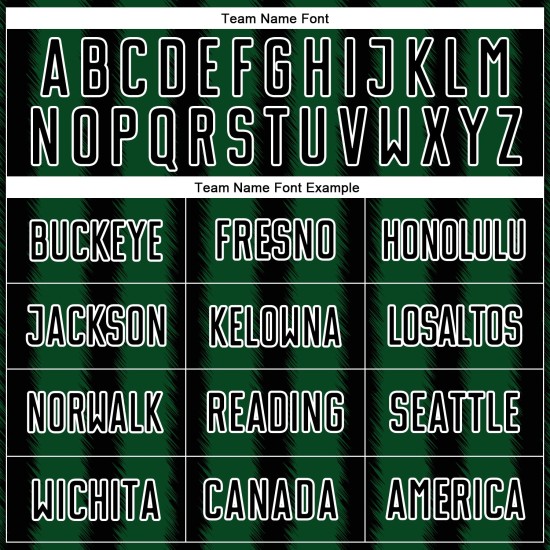 Camiseta de fútbol personalizada con sublimación de líneas negras, verdes y blancas Camiseta de fútbol personalizada con sublimación de líneas negras, verdes y blancas