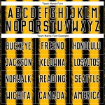 Camiseta de fútbol personalizada con sublimación de líneas negras, doradas y blancas Camiseta de fútbol personalizada con sublimación de líneas negras, doradas y blancas