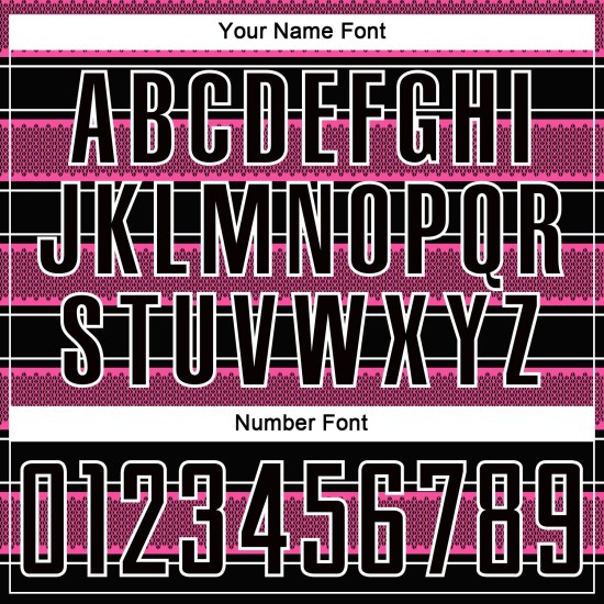 Camiseta de fútbol personalizada con sublimación de líneas y formas geométricas en negro, rosa y blanco Camiseta de fútbol personalizada con sublimación de líneas y formas geométricas en negro, rosa y blanco