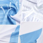 Camiseta de fútbol personalizada con sublimación de líneas y formas geométricas en blanco y negro carmesí Camiseta de fútbol personalizada con sublimación de líneas y formas geométricas en blanco y negro carmesí
