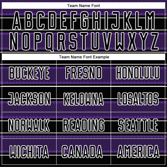 Camiseta de fútbol personalizada con sublimación de líneas y formas geométricas en negro, morado y blanco Camiseta de fútbol personalizada con sublimación de líneas y formas geométricas en negro, morado y blanco